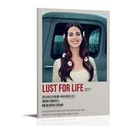 Lust for Life-Lana Del Rey- Lienzo de pintura al óleo impermeable y resistente a las manchas, adecuado para cualquier estilo decorativo de dormitorio, sala de estar, oficina, estilo marco, 30 x 45 cm