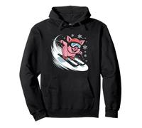 Lustig Berge Spruch Pistensau Party Snowboard Crew para después de Esquiar Sudadera con Capucha