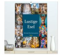 Lustige Esel (hochwertiger Premium Wandkalender 2026 DIN A2 hoch), Kunstdruck in Hochglanz: Von ihren eigenwilligen Charakterzügen bis hin zu ihren ... Begleiter und einer Quelle der Freude macht.