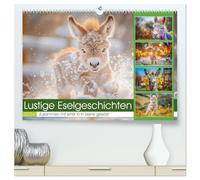 Lustige Eselgeschichten (hochwertiger Premium Wandkalender 2026 DIN A2 quer), Kunstdruck in Hochglanz: Von ihren eigenwilligen Charakterzügen bis hin ... Begleiter und einer Quelle der Freude macht.