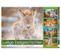 Lustige Eselgeschichten (Wandkalender 2026 DIN A2 quer), CALVENDO Monatskalender: Von ihren eigenwilligen Charakterzügen bis hin zu ihren lustigen ... Begleiter und einer Quelle der Freude macht.