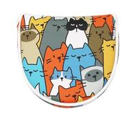 Lustige Golf Schlägerhaube - Fahrerhülle im Katzen Cartoon Design, PU Leder Oberfläche, Wasserdicht und Pflegeleicht, Schützt zuverlässig VOR Kratzern | Golf Zubehör für Herren Damen Training Platz