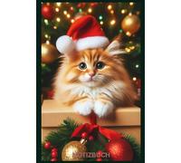 Lustige Katze Weihnachten Notizbuch, Buch: Das perfekte Geschenk für Liebhaber & Fans, Buch m. Katzenmotiv, Liniert: Tagebuch, Journal, Taschenbuch, ... Notizblock, schönes Motiv, blanko,Woman,Cats