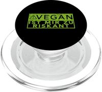 Lustiger Bodybuilding Spruch Vegan Ist Mir Zu Riskant PopSockets PopGrip para MagSafe