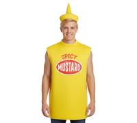 Lustiges Ketchup-Kostüm, Cosplay Gewürz Kleidung | Senf-Kostüm für Men - für Bühnenauftritt Mottoparty Feiertag Geburtstag Enmascarado Weihnachten Ostern