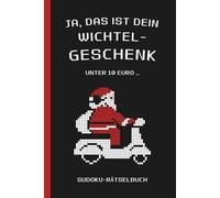 Lustiges Wichtelgeschenk unter 10 Euro: Sudoku-Rätselbuch für Erwachsene, Teenager und Senioren
