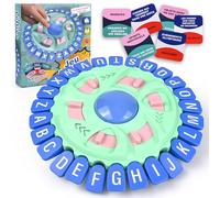 LustLocke Tormenta de Palabras Juego en Francés, Quick Stop Juego de Mesa de Letras, Juegos de Mesa para Adultos Niños Familia y Amigos, Juegos para niños +8 años, 2 a 8 Jugadores