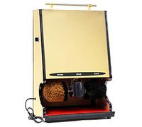 Lustradora de zapatos, Kit de pulidora multicepillo ideal for vestíbulos hoteles y centros ventas, máquina eléctrica for lustrar zapatos(Gold)