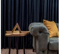 Lustro Lámpara de mesa | Madera hecha a mano | Luz LED | 22x22x21 cm | Marrón