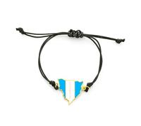 LUTAKU Pulseras de mapa y bandera de Nicaragua para mujeres y hombres, pulseras de Nicaragua con colgante, accesorios de joyería de mapa de acero inoxidable, talla única, Acero inoxidable, No es una