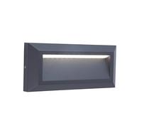 LUTEC Applique Gris Foncé HELENA, LED Intégrée, 10W, 400 lumens, 4000K, IP54, 230V, Classe I