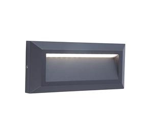 LUTEC Applique Gris Foncé HELENA, LED Intégrée, 10W, 400 lumens, 4000K, IP54, 230V, Classe I