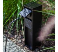 LUTEC Mains - enchufe exterior resistente a la intemperie, IP54, 3500 W, 8 x 8 x 31 cm, columna, enchufe múltiple