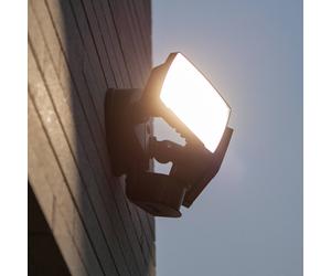 LUTEC Foco de exterior con sensor LED CHIMERA, negro, 2 luces, IP54 EC:EPREL:2207662