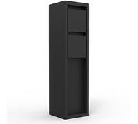 LUTEC Mains - Enchufe Exterior (2 enchufes, Resistente a la Intemperie, IP54, 3500 W, Rectangular, 8 x 8 x 31 cm, Columna, Enchufe múltiple, Distribuidor de Enchufe, Enchufe para jardín Exterior)