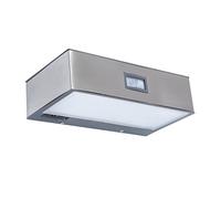 LED Solar Luz Exterior Lámpara Pared Ladrillo Acero Inox. IP44 2W 4000K Detector
