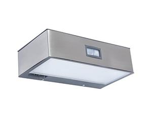 lutec p9085 a + +, LED de exterior aplique Brick, cromo, plata, 18 x 5 x 10 cm