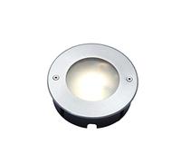 Lutec STRATA-Foco LED empotrable para Suelo (320 lúmenes, 9,2 W, Acero Inoxidable y Aluminio Fundido), Plata