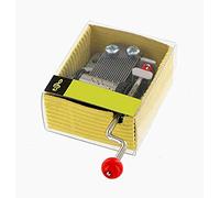 Lutèce Créations Caja de música/Caja Musical de cartón y Metal con Mecanismo Musical de manivela de 18 Notas y Ventana Transparente - Earth Song (Michael Jackson)