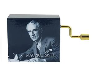 Lutèce Créations Caja de música/Caja Musical de manivela con Mecanismo Musical de 18 Notas sobre el Tema de los Grandes compositores de música clásica - Maurice Ravel - Boléro (Maurice Ravel)