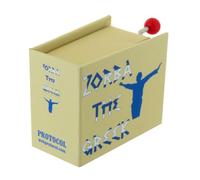 Lutèce Créations Caja de música/Caja Musical de manivela de cartón Decorado en Forma de Libro con Mecanismo Musical de 18 Notas - Zorba, el Griego - La Danza de Zorba (M. Theodorakis)