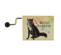 Lutèce Créations Caja de música/Caja Musical de manivela de cartón ilustrado y Calado con Mecanismo Musical de 18 Notas - Pedro y el Lobo - Tema de Pedro (Serguéi Prokófiev)