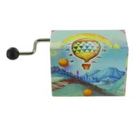 Lutèce Créations Caja de música/Caja Musical de manivela de cartón ilustrado y Calado con Mecanismo Musical de 18 Notas - Over The Rainbow - El Mago de Oz (H. Arlen)