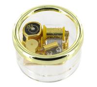 Lutèce Créations Caja de música/Caja Musical pisapapeles de Vidrio acrílico con Mecanismo Musical de Resorte de 18 Notas - Los Molinos de tu Pensamiento - The Windmills of Your Mind (Michel Legran)