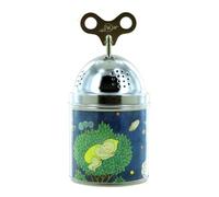 Lutèce Créations Caja de música o Caja Musical Tinkle Tonk de Metal con Gran Llave Superior, Mecanismo Musical de Resorte de 18 Notas e ilustración - Canción de Cuna - Nana (Johannes Brahms)