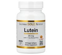 Luteína con zeaxantina, 20 mg, 60 cápsulas blandas vegetarianas, California Gold Nutrition