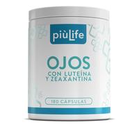 Luteina con Zeaxantina Ojos PiùLife, 180 Cápsulas, 2 al Día | 3 Meses de Suministro, con Vitaminas E, A, B2, Ácido Hialurónico, OPC, Extracto de Arándano y Zinc, Antioxidantes, Vista