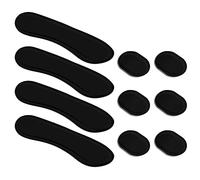 LUTER 10 Piezas Amortiguador Tambor, Silicona Tira Ovalada y Larga Almohadilla de Tambor de Silicona Silenciador Tambor Drum Mute Almohadillas Tambor Gel Tono Control para Platillos de Batería (Negro)