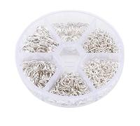 LUTER 1000 Piezas Anillos de Salto Abiertos Conectores de Junta Tórica de Metal Plata para Anillos de Salto Acero Inoxidable de Joyería Elegante Ininterrumpida (4mm, 5mm, 6mm, 7mm, 8mm, 10mm)