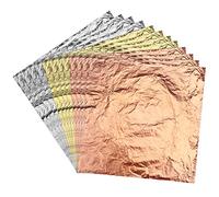 LUTER 14 x 14 cm, 150 Hojas, imitación de Oro, Plata, Hoja de Cobre para Bricolaje, Manualidades, proyectos de decoración