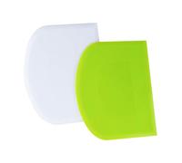 Luter - 2 cornillos para repostería (12 x 9,5 cm, raspador de pasta de plástico, para cocina