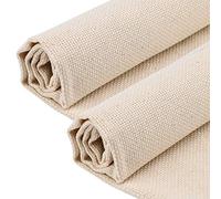 Luter - 2 piezas de 67 x 50 cm, tejido de costura de algodón, tejido de monje para aguja de punzón, aguja de tapete y aguja de pellizco
