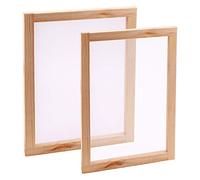Luter 2 Piezas De Molde De Madera para Hacer Papel, Herramientas De Pantalla De Marco De Molde para Hacer Papel, para Manualidades De Papel De Bricolaje (34 * 24 cm, 30 * 20 cm)
