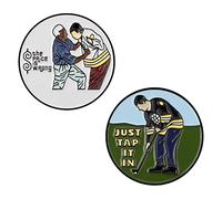 LUTER 2 Piezas Marcador de Golf, Marcador de Golf Magnetico Golf Ball Marker Marcador de Pelota de Golf Divertido Clip para Sombrero de Golf Accesorios de Golf para Hombres Mujeres Amantes del Golf