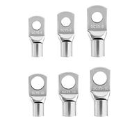 LUTER 30 Piezas Terminales de Alambre de Cobre Estañado, Terminales de Cables de Batería, Conectores de Alambre para Engarzado de Cables Eléctricos, 6/4 / 2AWG