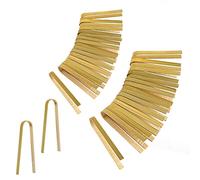 LUTER 40 Piezas 10cm Pinzas de Bambú Desechables Utensilios de Cocina Pinzas para Tostar Pinzas Madera Cocinar para Cocinar