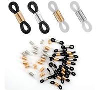 LUTER 40 Piezas de Extremos de Cadenas de Gafas Ajustables, Conectores de Extremos de Cadena de Soporte de Correa Ajustable Largo para Soporte de Gafas, Collar, Correa de Cadena