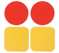 LUTER 4uds Almohadillas Antideslizantes Abridor Frascos, Almohadillas Goma para Tapas Botellas Frascos para Manos Débiles Mayores Personas Mayores Accesorios Multifuncionales Cocina (Rojo, Amarillo)