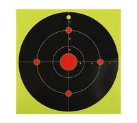 LUTER 50uds Pegatinas Dianas de Tiro, 20,32cm Pegatinas para Objetivos de Tiro Objetivos Papel Autoadhesivos Salpicadura de Tiro para Campo de Tiro Objetivos Reactivos Redondos para Práctica de Tiro