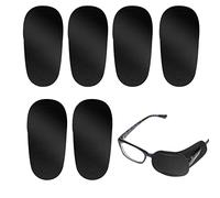 LUTER 6 Piezas Parches Oculares Niños, Talla-Grande Gafas para Vagos para Cubrir el Ojo Izquierdo Derecho para Niños y Adultos Ojo Vago Ambliopía Estrabismo Mejorar la Visión (Negro)