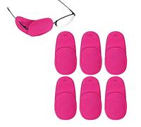 LUTER 6 Piezas Parches para Ojos para Gafas, Reutilizables Parches Oculares para Cubrir el Ojo Izquierdo Derecho Mejorar la Visión para Niños y Adultos Ojo Vago Ambliopía Estrabismo (Morado, Medio)