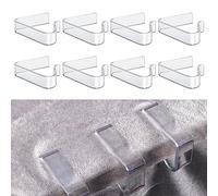 LUTER 8 Uds Clips para Mantel, Pinzas para Manteles de Mesa Soporte para Mantel Clips de Plástico para Mesa de Espesor de 3,6-5,6cm Picnic Hogar Fiesta de Boda Interior Mesas al Aire Libre Camping
