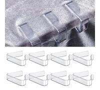LUTER 8 Uds Clips para Mantel, Pinzas para Manteles de Mesa Soporte para Mantel Clips de Plástico para Mesa de Espesor de 1,7-3,5cm Picnic Hogar Fiesta de Boda Interior Mesas al Aire Libre Camping