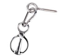 LUTER Anillo de Corbata de Caballo, Anillo de Amarre Bloqueador para Caballos Liberación Rápida Suministros de Tachuelas para Caballos con Perno de Ojo Evita Que el Caballo Tire hacia Atrás