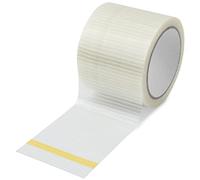 LUTER Cinta de Reparación de Toldos para Vehículos Recreativos, Cinta Adhesiva Reforzada con Fibra de Vidrio 12 m x 8 cm Repair Tape para Tiendas de Campaña, Cubiertas de Barcos Impermeable