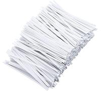 Luter - Lote de 1000 corbatas de papel (12 cm), color blanco